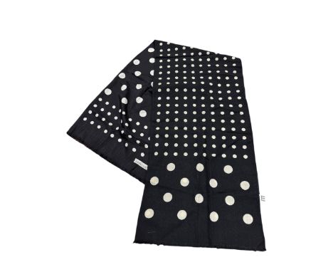 GIANNI VERSACE: A POLKA DOT SCARF/SHAWLProvenance: Property of Kathryn Samuel, Telegraph Fashion Editor, who nurtured young d