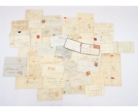Early to mid 1800s group of 43 Covers and entires - A superb group with much interest (though with varied quality for a few i