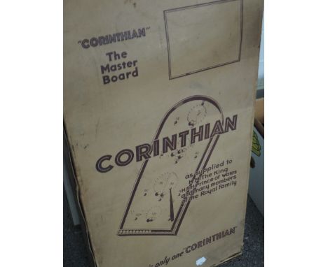 A boxed Corinthian bagatelle game