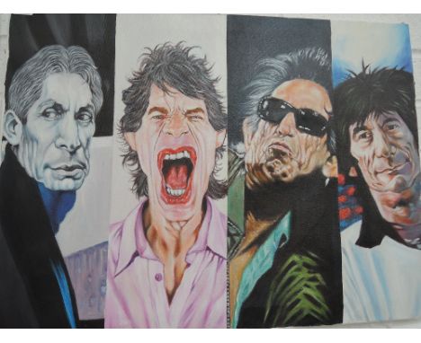 An oil on canvas, Rolling Stones