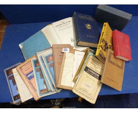 A quantity of books to include The AA Handbook 1964-65, Ordnance Survey Instructions to Draughtsmen Examiners and Area Revise