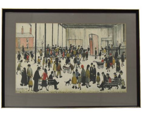 After Laurence Stephen Lowry (1887-1976) - 'Punch and Judy', originally published in the second series of school prints by th