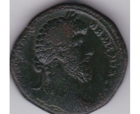 Roman - Faustina II (143-175) Sestertius, Rome, reverse female holding skirt, fine