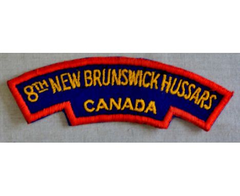 Canadian Royal Highland Regiment - The Black Watch of Canada cloth shoulder patch, red on blue
