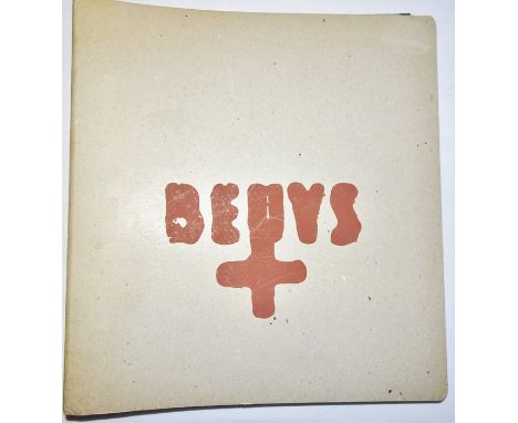Signed by the artist. Ordner conceived as a catalogue for a Beuys exhibition at Schellmann Galerie in Munich in 1971. Limited