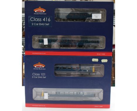 Bachmann: A boxed Class 416 2EPB EEMU 5764 BR Blue, 31-375 and a boxed Class 101 DMU BR Blue, 32-288. (2)