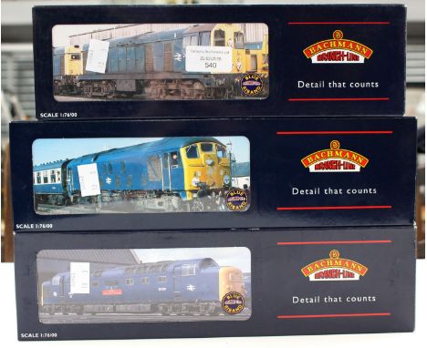 Bachmann: A boxed Class 24 Diesel BR Blue, 32-425, a boxed Class 55 Deltic 55 019 'Royal Highland Fusilier' BR Blue, 32-525W 