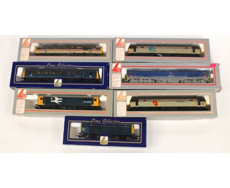 Lima: A collection of seven boxed diesel locomotives, OO gauge, comprising, 204608, 204805, 205034 and others. (one box)