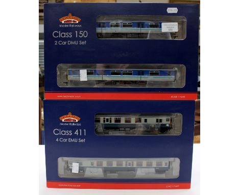 Bachmann: A boxed Class 411 CEP 4-Car EMU BR Blue and Grey 7113, 31-427 together with a boxed Class 150/2 DMU 2 Car 'Regional