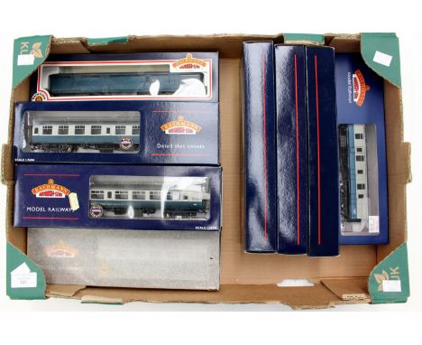 Bachmann: A collection of ten Bachmann coaches, OO gauge, comprising, 39-410, 39-150, 34-652, 39-264, 39-321 and others. (one