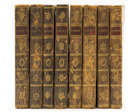 Sterne (Laurence) The Works of ..., 8 vol., engraved portrait frontispiece, marginal worming not affecting text (vol. 2), sma