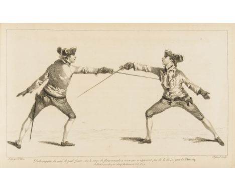 Fencing.- Angelo (Domenico) L'Ecole des Armes, avec L'Explication Générale des Principales Attitudes et Positions Concernant 