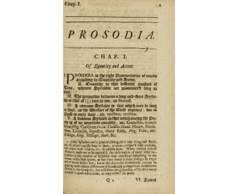 NO RESERVE [Wheeler (Maurice)] The Royal Grammar Reformed into A more Easie Method..., first edition, author's presentation c