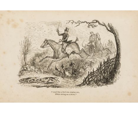 NO RESERVE Cruikshank (George).- Hood (Thomas) The Epping Hunt, first edition, wood-engraved frontispiece and 5  illustration