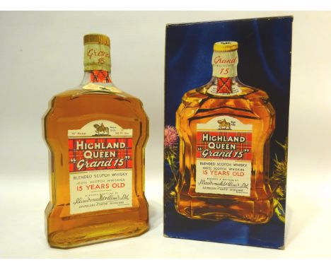 Highland Queen 'Grand 15' blended Scotch Whisky, 15 years old, blended & bottled by Macdonald & Muir, 70% proof, 262/3 fl.oz,
