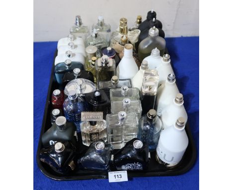 A collection of men's aftershave including Calvin Klein, Diesel, Boss, Lacoste, Tommy Hillfiger etc Condition Report:Most are