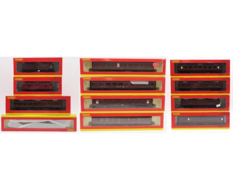 Hornby 00-gauge carriages, boxed - R4203A BR Mk1 Buffet Coach (Midland Region) 'M1820' Weathered, R4236A BR (ex LMS) Corridor