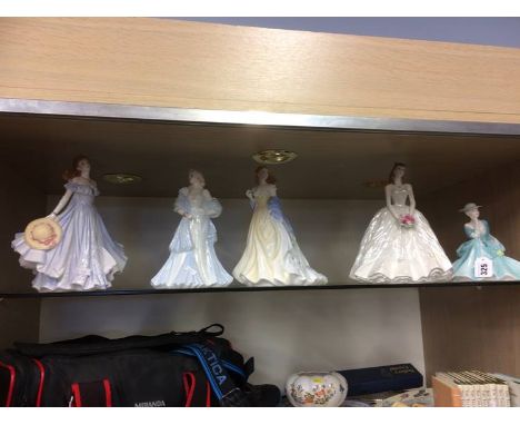 Five Coalport and Worcester figurines