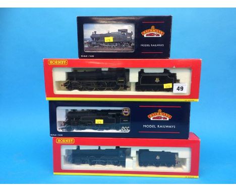 Two boxed Hornby 00 gauge locomotives and two boxed Bachmann 00 gauge locomotives (4)