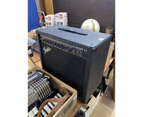 A Fender Champ 25 amp