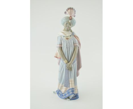 'Balthasar's Page' by Lladro, Porcelain Figurine 01001516. Height 35cm.  In good condition of first quality free of damage or