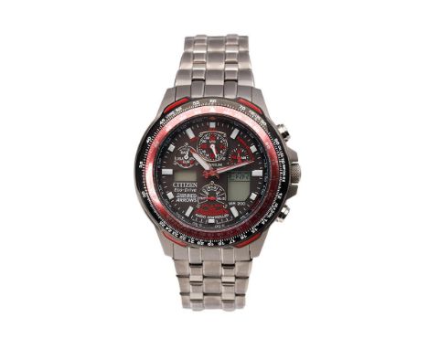 Citizen Eco-Drive gentleman's wristwatch, 'Red Arrows' Royal Air Force Radio Controlled movement with luminous hour markers a