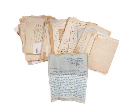 A very interesting archive of over 80 letters written by First World War soldiers to the Reverend Herbert Tamplin, Vicar of B