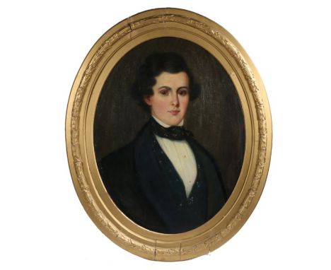19th century
portrait of a young gentleman
oil on canvas&nbsp;
74 x 56.5cm (29 1/8 x 22 1/4in)