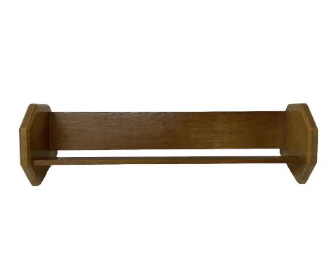 Wooden book trough with heptagon sides, L63cm, H17cm 