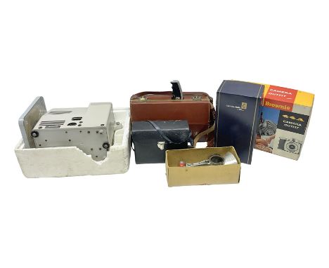 Bolex Zoom Reflex cine camera, together with Brownie 44A , projector and other collectables