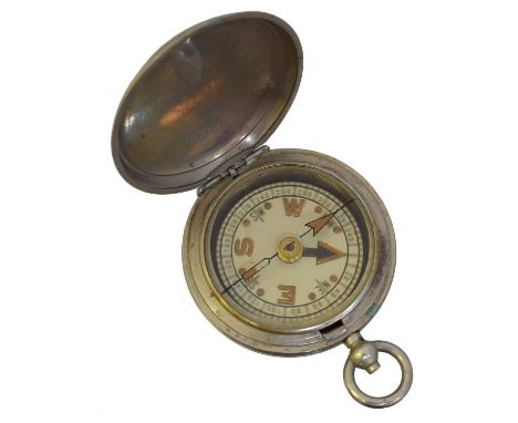 A WW2 Mk VI military issue compass by Francis Barker & Son Ltd. B9790, numbered 5768, case diameter 46mm.Overall condition fa