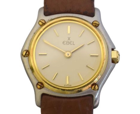 An Ebel Sport Classique quartz wristwatch, ref. 1057901. The signed dial with baton markers, quartz movement within a stainle