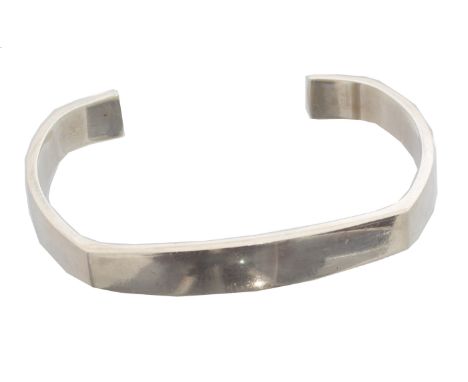 A Georg Jensen silver 'Victory' bangle, no. 423. Designed by Ragner R. Jørgensen for Georg Jensen, maker's marks, Danish assa