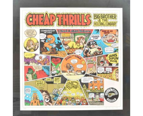Big Brother &amp; the Holding Company. Col. serigraph, no. 102/250, approx. 53 x 53 cm. Signed "R. Crumb '97" in pencil lower