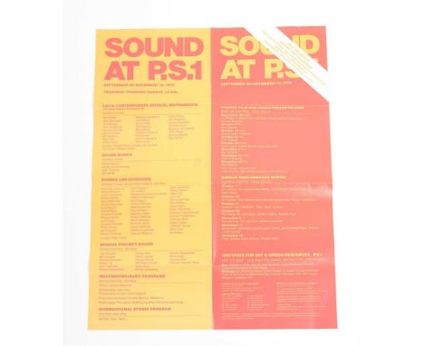 (1) Sound. An exhibition of sound sculpture, instrument building and acoustically tuned spaces. Los Angeles/New York, Los Ang