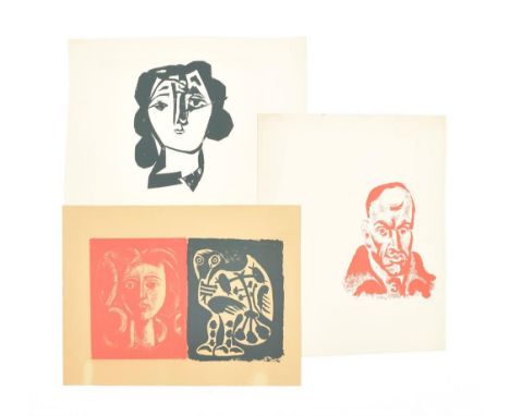 The oldest clipping dated 26 June 1926, the newest after the death of Picasso, mounted in 11 unif. paper portfolios, the larg