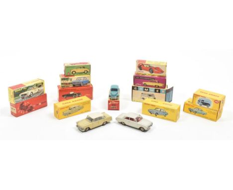 All in orig. boxes. Incl. a.o.: (1) Dinky 554, Opel "Rekord". (2) Dinky 549, Coupé Borgward "Isabella". (3) Dinky 559, Ford "