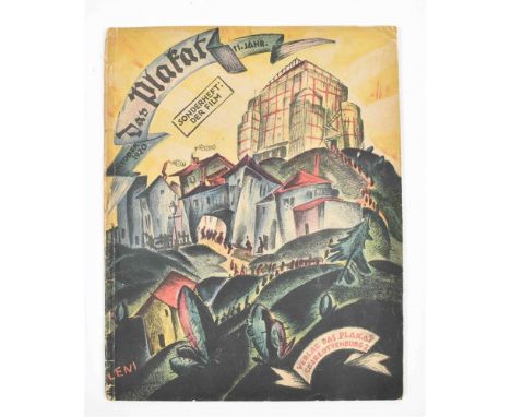 Heft 10, Oktober 1920. Sonderheft: Der Film. 11 Jahr. Cover des. by "Leni", the influential German expressionist Paul Leni (1