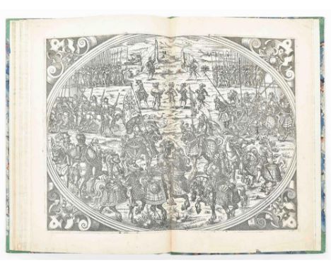 Illustrations to Chasseneuz's Catalogus Gloriae Mundi. Frankfurt, S. Feyerabend, 1579. Bound w. title-p., preface and index t