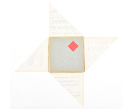 Een onleesbaar Kwadraat-blad. Hilversum, Steendrukkerij de Jong en Co, 1964. First ed. of 2000 unnumb. copies. Orig. wr. cont