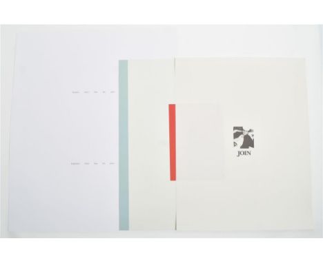 Five posters, 58 x 73 cm. Four copies printed with different images and one blank (light blue) as issued. All in very good co