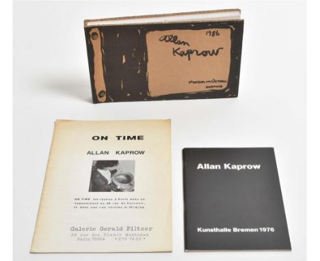 (1) Allan Kaprow, On Time. Paris, Galerie Gerald Piltzer, 1974. Artists’ book documenting a happening that took place in an a
