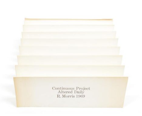 New York, Multiple Inc., 1969. Offset lithograph on paper, accordion-folded, 10.5 x 30.5 cm, 178 x 30.5 cm opened. Limited ed