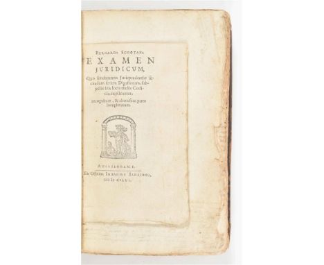Amst., J. Janssonius, 1646, (16),504 p. and completely interleaved w. very extensive old manuscript annotations up to page 37