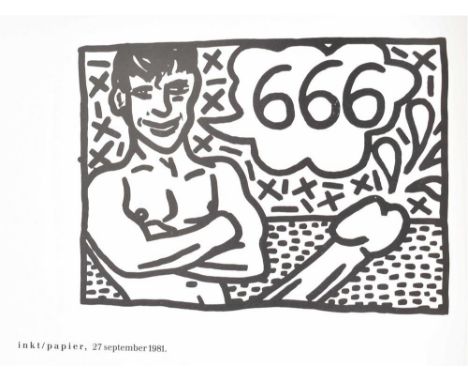 Vernon Fisher/ Keith Haring. Rotterdam, Galerie 't Venster/Rotterdam Arts Council, 1982. Softcover, 20 x 20 cm, 72 pp. The ca