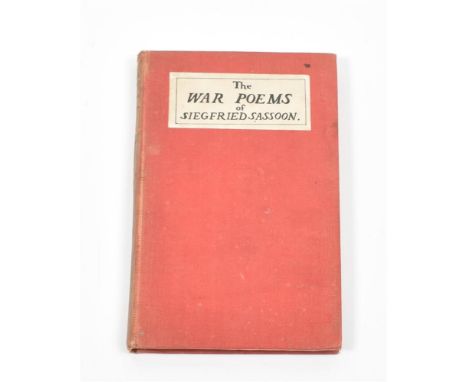 London, W. Heinemann, 1919. 1st ed. Cl. (2) A.L.S. 28-2-1937. 4 lines. -and manuscript poem possibly also in Sassoon's (later