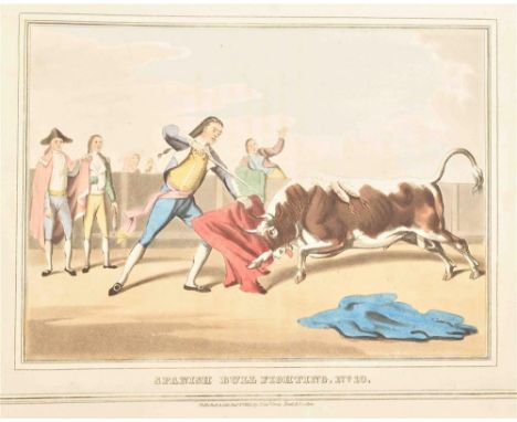 Orme, E. London, 1813. 13 watercol. aquatints (one general view and 12 numb. plates) by M. Dubourg after J.H. Clark. Later ma