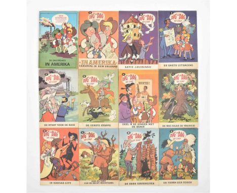 11 vols. from the series: A, B, C, D, H, L, M, Q, R, X and B (2nd series). Oegstgeest, Het Palet, 1969-1970. (2) De Dikkerdak