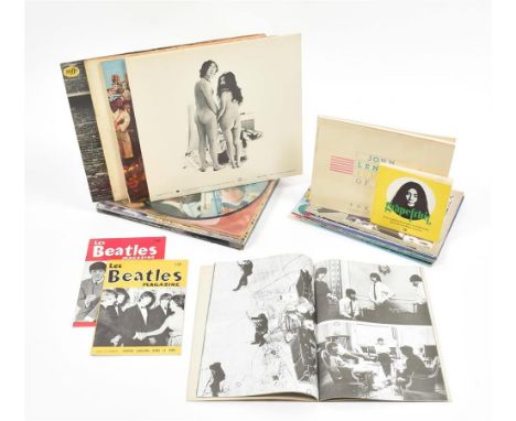 9 var. vinyl albums, incl. a.o.: (1) John Lennon &amp; Yoko Ono. Unfinished Music No. 1: Two Virgins. Apple Records in associ