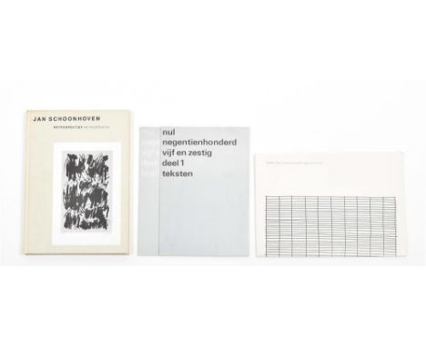 (1) Jan Schoonhoven retrospectief: tekeningen en reliefs, Jan Schoonhoven Retrospektiv: Zeichnungen und Reliefs. The Hague/Nü